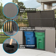 View 2026 Lifetime Caseta de almacenamiento horizontal 1,9 x 1,1 m – Capacidad 2.407 L image 3