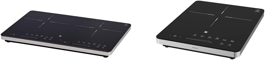 WMF Kult X Doppel- Induktionskochfeld 2 Platten, Kochplatte bis 28 cm, 2 Kochzonen, 8 Stufen, Topferkennung,Touch-Display, Glaskeramik, Timer-Funktion