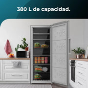 View Cecotec Congelador Vertical de 380L Bolero CoolMarket UF 380 inox D. 1950W, Motor Inverter Plus, Bajo Consumo, Total No Frost, Display door, image 5