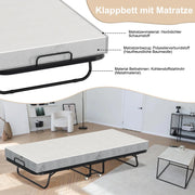 View Sonnewelt Klappbett 90x200cm mit 13cm Dicke und Rollen image 3