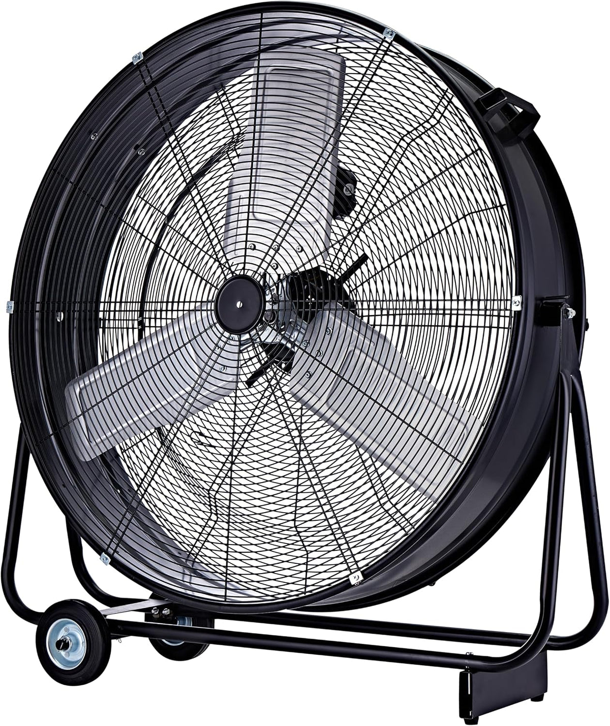 Be Cool Industrie-Windmaschine 75cm BCIWM75CM – Fahrbarer Trommelventilator, Ø 75 cm (30"), 300 Watt, Vollkupfermotor, 2 Geschwindigkeiten, Aluminium-