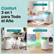 View SereneLife Aire Acondicionado Portátil 14000 BTU con WiFi, Climatizador 3 en 1 Frío, Ventilación y Deshumidificador, Smart con Kit de Ventana, para image 4