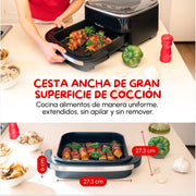 View Moulinex Freidora de Aire Easy Fry XL Surface, 2200 W, Doble Resistencia, Cocción Uniforme, Cesta Ancha, 10 Programas Automáticos, Horno para Pizzas, image 4