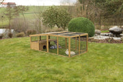 View Kerbl Freigehege mit Ausbruchsperre (Gitterabstand 2,5 cm, überdachter Auslauf, mit Kunststoffdach, inkl. Kleintierhaus + Aussichtsplattform) 81708 image 4