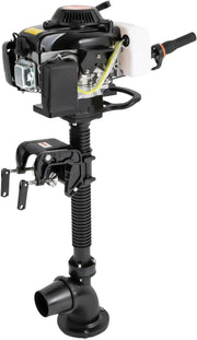 View 4 Stroke 4HP Outboard Motor, 4 Stroke 55CC Jet Pump Boat Engine w/Wind Cooling CDI System for Rubber Boats, Wooden Boats, Fishing Boats, etc, 5500 rpm image 1