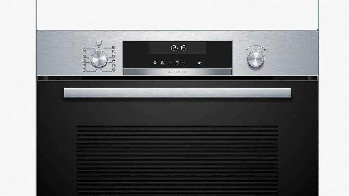 Bosch - Horno multifunción pirolítico, 60 cm. de ancho, Serie 6, Home Connect, 3D Hotair, Autolimpieza, Mandos ocultables, Nergo, HBG578ES7