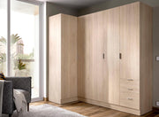 View DEKIT GRUPO RIMOBEL Essen Armario de rincón con cajones - Roble Natural - 184 cm (Alto) x 91 cm (Ancho) x 214 cm (Prof.) image 2