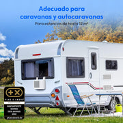View MEDION Smart Split Aire Acondicionado Caravana P502 (5000 BTU, 3 en 1, Refrigeración, Deshumidificación, Ventilador, hasta 12 m², ideal para caravanas image 4