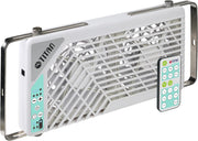 View TITAN Leiser Dachventilator, 12 V Gleichstrom, 140 mm, doppelt, wendbar, Dachfensterventilator mit kabelloser Steuerung für Wohnmobil, Wohnmobil, TTC- image 1