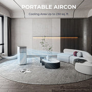 View Aire Acondicionado Portátil 3 en 1 de 8000 BTU con Deshumidificador y Modo Ventilador image 2