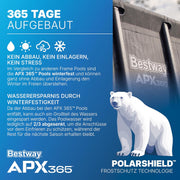 View Bestway APX365 Winterfestes Frame Pool Set, Sandfilteranlage, 549 x 274 x 132 cm, 16.477 L, Stahlrahmen, Polar-Shield, Dunkle Marmor-Optik, image 4