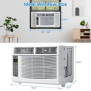 View Window Air Conditioner With Reusable Filter & Controls, 6000 BTU 115V~, Suitable for 250 Sq.Ft image 6