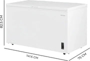 View Cecotec Congelador Horizontal 418L Bolero CoolMarket Chest 418P White D. Cesta con Asas, Control Electrónico LED, Ruedas, Bajo Consumo, UltraContact D image 2