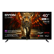 View DYON ULTIMAX 40F-TI - 40 Zoll (100 cm) Full-HD Smart TV mit Tizen OS, Triple Tuner (DVB-C/-S2/-T2), Smart & Gaming Hub, Prime Video, Netflix, Disney+ image 1