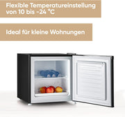 View SEVERIN Retro Mini Kühl-/Gefrierbox (31 l), Gefrierschrank klein, Minikühlschrank mit flexibler Temperaturregelung, Tischkühlschrank, schwarz, GB 8880 image 2