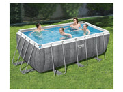 View Power Steel Frame Pool Komplett-Set mit Filterpumpe, ca. L 412 x B 201 x L 122 cm image 3