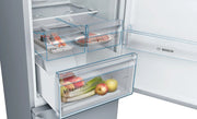 View Bosch Serie 4 - Frigorífico combinado, NoFrost, alto 203 x ancho 70 cm, 438 L, Tecnología VitaFresh, Blanco - KGN49XIDQ image 5