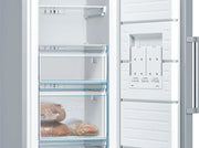View Bosch - Congelador Vertical NoFrost, Serie 4, alto 186 x ancho 60 cm, 242 L, Cajones BigBox para alimentos grandes, Sistema Multiairflow, Acero, image 5