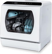 View Hermitlux Mini Geschirrspüler, Spülmaschine für 4 Bestecksätze, 5 Liter Wassertank, 6 Programme Mini Tischgeschirrspüler, Perfekt für Wohnungen, image 1