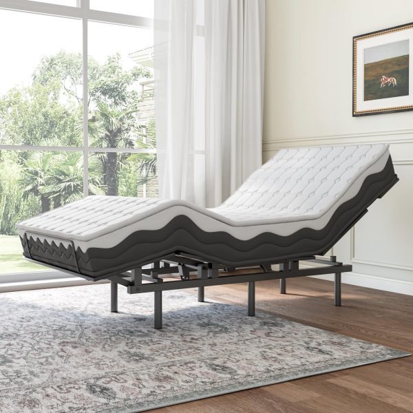 Adjustable Bed Frame -Wireless Remote -Memory Function -Adjustable Bed Base -Head and Foot Lift Incline -Zero Gravity -Quiet Motorfor Lying Down,