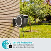 View Gardena Original Wand-Schlauchbox RollUp L (weiß) 30 m: flexible Bewässerung für große Gärten, Schwenkbare Schlauchbox, inkl. 30 m Gardena image 6