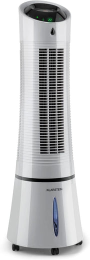 View Klarstein 4-in-1: Smart Luftkühler, Ventilator, Luftbefeuchter & Ionisation I 6 L Wassertank, Oszillation, 30 W, 210 m³/h, Timer I Klimagerät ohne image 5