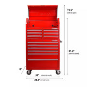 View 36 in. 12-Drawer Tool Chest and Cabinet Combo image 2