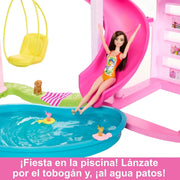 View Barbie Dreamhouse 2023 Casa para muñecas de juguete de 3 plantas con +75 muebles y accesorios, +3 años (Mattel HMX10) image 4