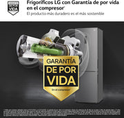 View LG GBP61DSXGC - Frigorífico Combi No Frost, Congelador, Compresor Smart Inverter, Color Inox Antihuellas, 186 cm, 341 l image 5