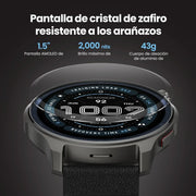 View Amazfit Balance 2 Reloj Inteligente Hombre 47mm, Pantalla AMOLED 1,5" Cristal de Zafiro, smartwatch con NFC, GPS, batería de 21 días, 170+ Modos image 2