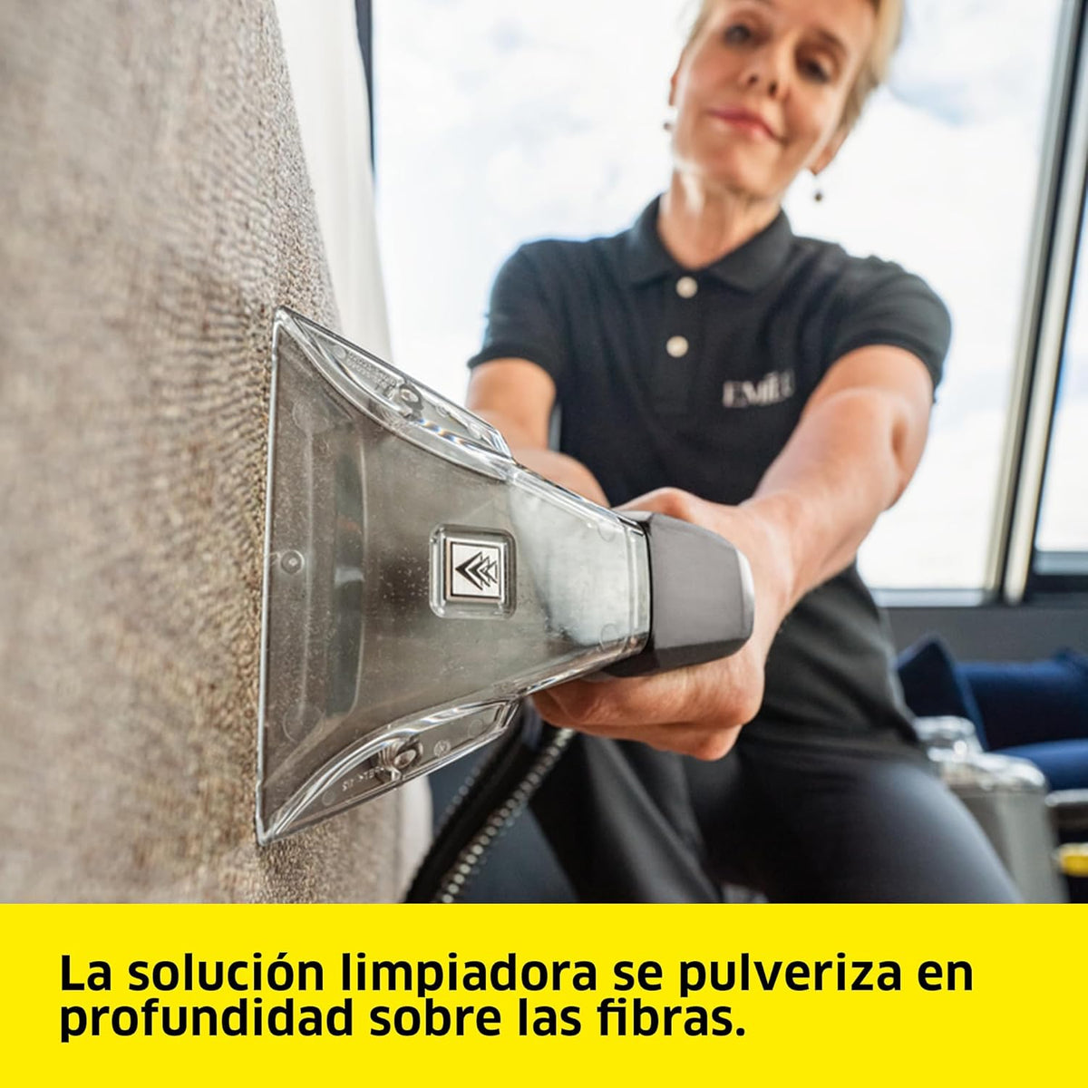 Kärcher Lava-aspiradora Puzzi 8/1, para tapicerías y superficies textiles, depósito: 8 l, caudal de pulverización: 1 l/min, superficie: 12-18 m²/h,