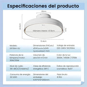 View Silencioso Sin Aspas Ventilador de Techo con Luz Regulable 60W 30W Motor DC 30W Luz CCT 3000-5700K LED Lampara Ventilador Techo y Mando 6Velocidades image 2