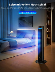 View GoveeLife 27 dB leiser Ventilator, 12 Geschwindigkeiten bis zu 8 m/s, 5 Modi, 24-Stunden-Timer, intelligenter Turmventilator mit 150°-Oszillation, APP image 6