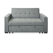 View Sofá Cama De 2 Plazas Modelo Vienna Con Reposabrazos, Gris, Diseño Moderno, Práctico Y Funcional image 1