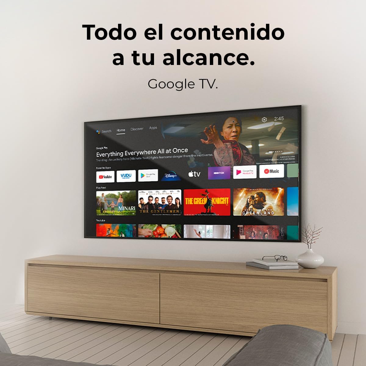 Cecotec Smart TV, Televisor LED de 32 Pulgadas Resolución HD A4 Series ALH40032S. Sistema Operativo Google TV, Dolby Audio, HDR10, 16 GB de ROM,