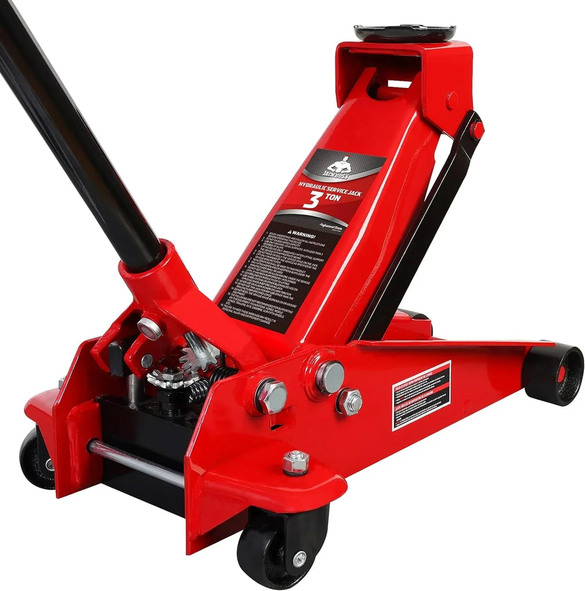 3 Ton Low Profile, Aluminum and Steel Racing Floor Jack with Dual Pistons Quick Lift Pump for Sport Utility Vehicle, Lifting Range 3-15/16" min to 18-