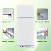 View SMETA Nevera Gas con Congelador, 265L (203L+62L), 220V, Refrigerador Congelador Combinado, Refrigerador Camping Gas para Autocaravana, Garaje, image 5