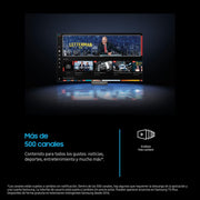 View Samsung TV 24 Pulgadas Full HD F6005 4K Smart TV, Más Contraste con HDR, Sonido Que Sigue a la acción con OTS Lite, TV Plus y Tus Datos protegidos image 4