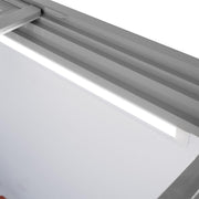 View GastroHero Eiscreme Gefriertruhe 284 Liter Tiefkühltruhe LED Beleuchtung Schiebeglasdeckel Rollen Gefrierschrank Gewerbe Eis Truhe Verkauf –18 °C image 6