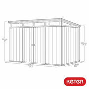 View 2026 Keter Artisan Cobertizo de Jardín 11 x 7 pies (3,4 x 2,1 m) – Solución Elegante y Robusta para Almacenamiento Exterior image 4