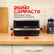 View Moulinex Freidora de Aire Easy Fry XL Surface, 2200 W, Doble Resistencia, Cocción Uniforme, Cesta Ancha, 10 Programas Automáticos, Horno para Pizzas, image 3