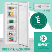 View Bomann Gefrierschrank Nofrost freistehender Tiefkühlschrank 194 Liter Nutzinhalt | No Frost - nie wieder abtauen - Schnellgefrierfunktion u. image 2