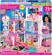 View Barbie Casa de Muñecas Dreamhouse - con Piscina, Tobogán y Ascensor - Luces y Sonido - 75+ Piezas - 104 x 109 cm - Regalo para Niños de 3-7 Años, image 6