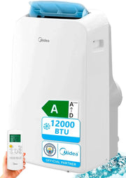View MIDEA Pingüino Aire Acondicionado Portátil 3 en 1 | 3000 Frigorías / 12000 BTU | Air conditioner Silencioso 43m2 - Deshumidificador Ventilador image 1