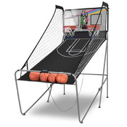 View Foldable Indoor Basketball Arcade Game with 4 Balls Electronic Double Shot LED Scoring System for Kids Adults image 1