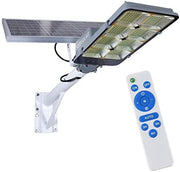 View 450W Solar Street Flood Lights Outdoor Lamp with Remote Control Dusk to Dawn Security Lighting for Yard Garden Gutter Basketball Court Arena Lawn lm image 1