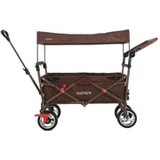View Bollerwagen FUXTEC FX-CT700, Carro Plegable Gris para el Transporte de niños, Ciudad, Campo, Playa o montaña - con Capota Anti-UV, asa de Empuje, image 2