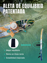 View Niphean (Extra Grande) Tabla Paddle Surf Hinchable para 2+1 Personas/Familia, Paddle Surf con (Apto para Principiantes) Aleta Equilibrada, Funda image 3