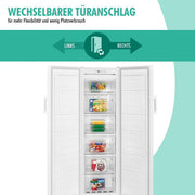 View Bomann Gefrierschrank Nofrost freistehender Tiefkühlschrank 194 Liter Nutzinhalt | No Frost - nie wieder abtauen - Schnellgefrierfunktion u. image 5