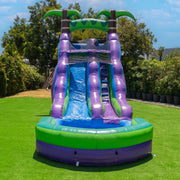View 2025 HeroKiddo Resbaladilla Acuática Inflable de Grado Comercial de 16' con Piscina Adjacente para Niños y Adultos (con Ventilador), Uso Mojado y Seco image 2